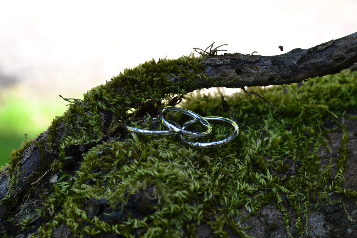III - Chunky Hammered Stacking Ring