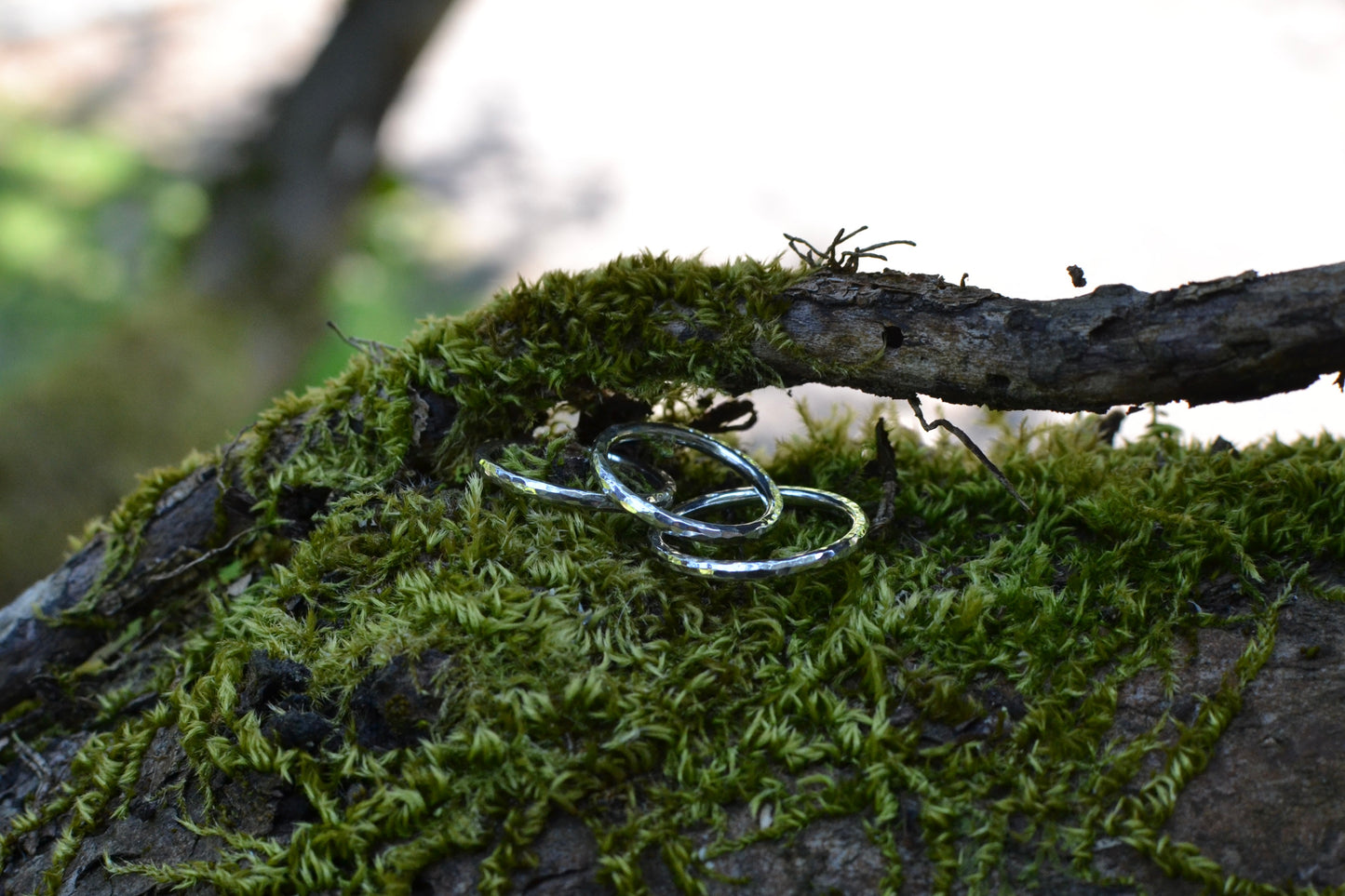 III - Chunky Hammered Stacking Ring