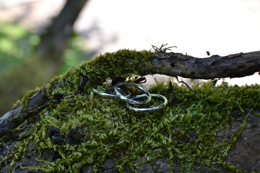 III - Chunky Hammered Stacking Ring
